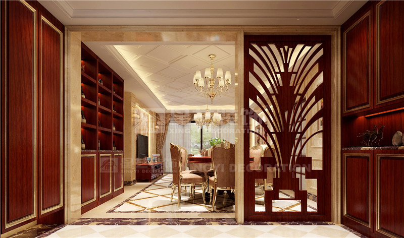 廣源國(guó)際140平玄關(guān)裝修效果圖