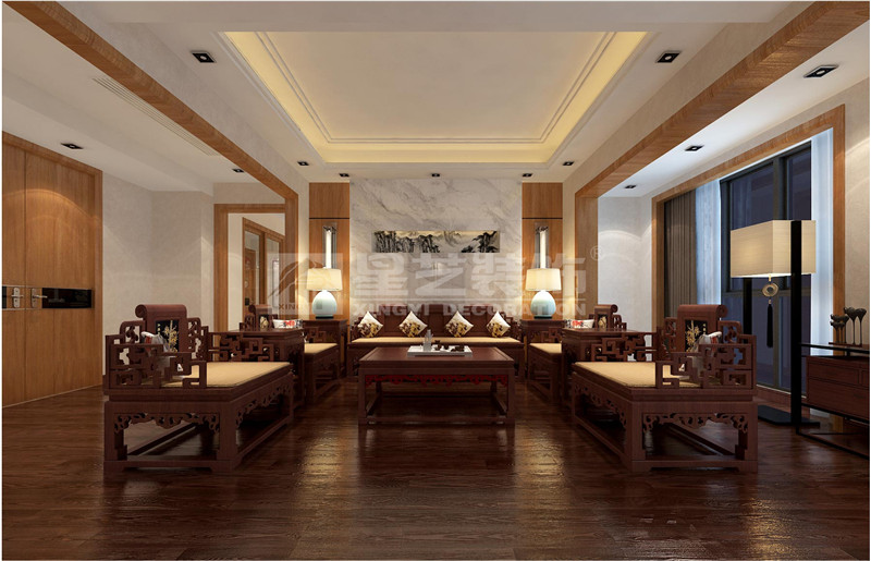 廣西某公司辦公室760平接待區(qū)裝修設(shè)計效果圖