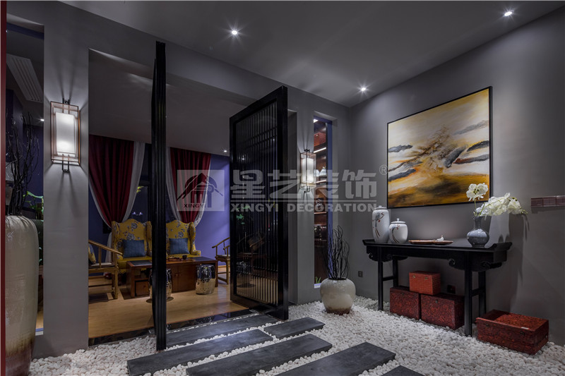 南寧蔓華藝品軒文化沙龍180平過道裝修設計實景圖