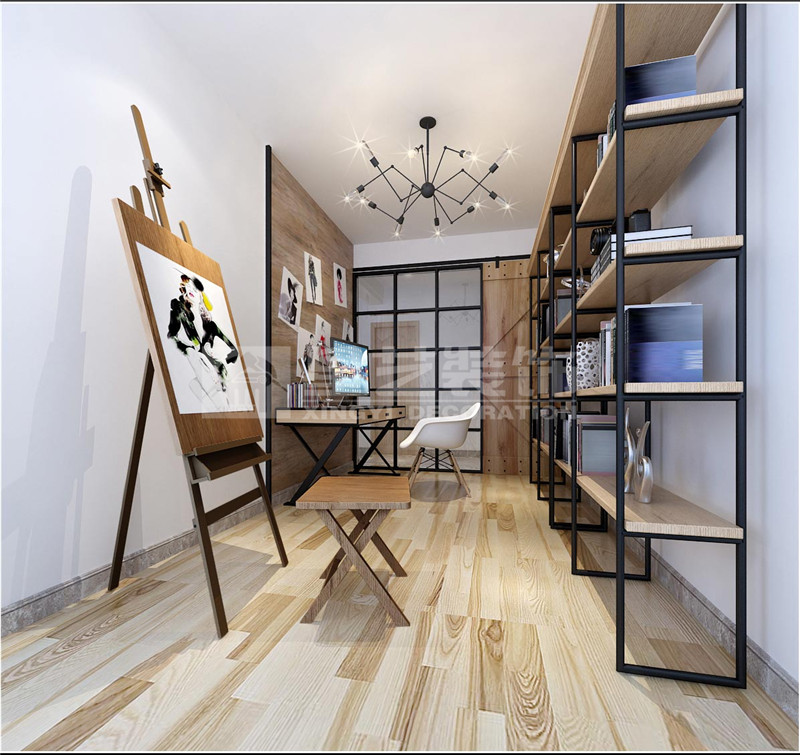 大觀天下130平書(shū)房裝修效果圖