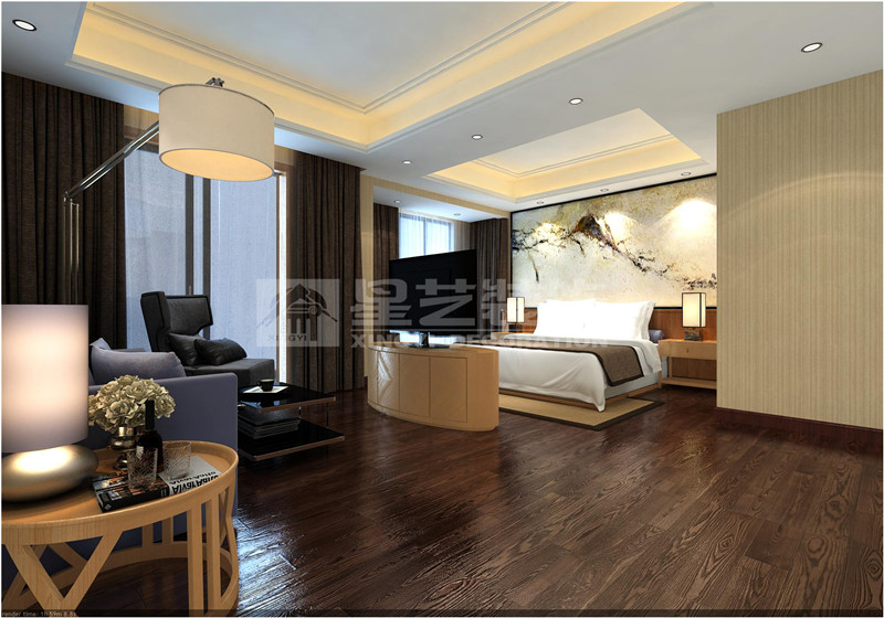 廣西某公司辦公室760平休息室裝修設(shè)計效果圖