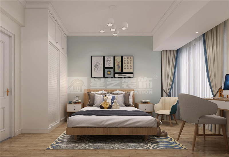 霖峰壹號128平北歐風(fēng)格小孩房裝修效果圖