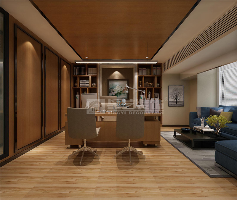 青秀萬達(dá)銀座300平辦公室裝修設(shè)計(jì)效果圖