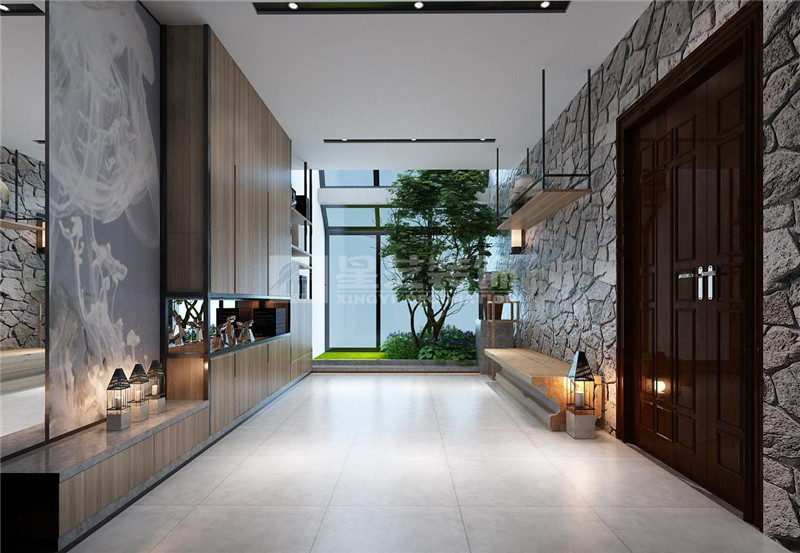 榮和大地600平現(xiàn)代風(fēng)格入戶裝修效果圖