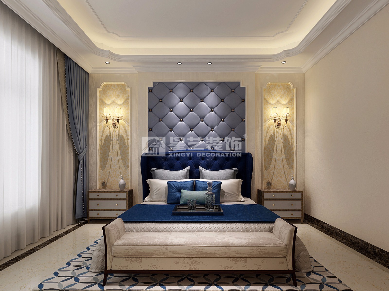 合景天峻440平別墅歐式風格兒童房裝修效果圖