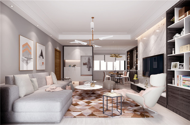 錢(qián)隆首府140平客餐廳裝修效果圖