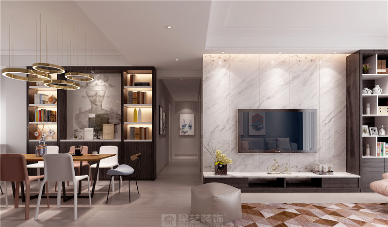 錢(qián)隆首府140平客餐廳裝修效果圖