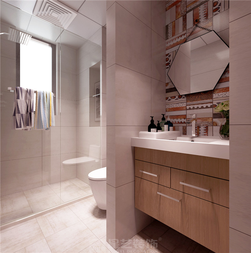 錢(qián)隆首府140平衛(wèi)生間裝修效果圖