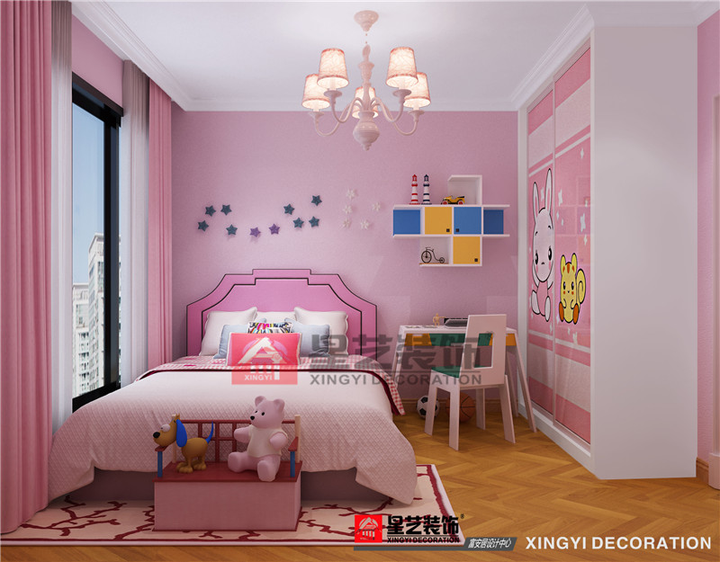 榮和千千樹(shù)133平兒童房裝修效果圖