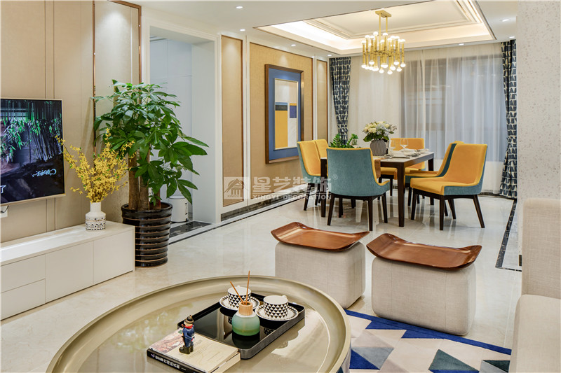 榮和悅瀾山109平餐廳裝修實景圖