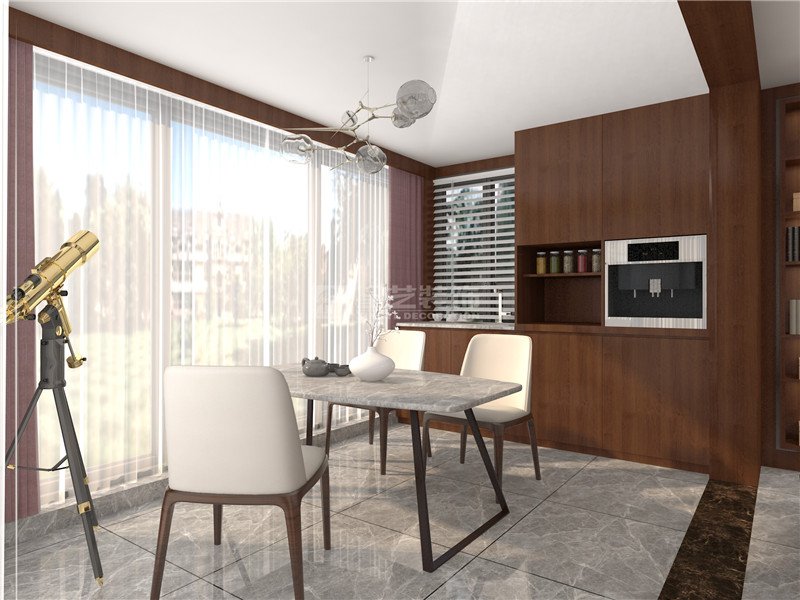 萬達茂140平茶藝區(qū)裝修效果圖