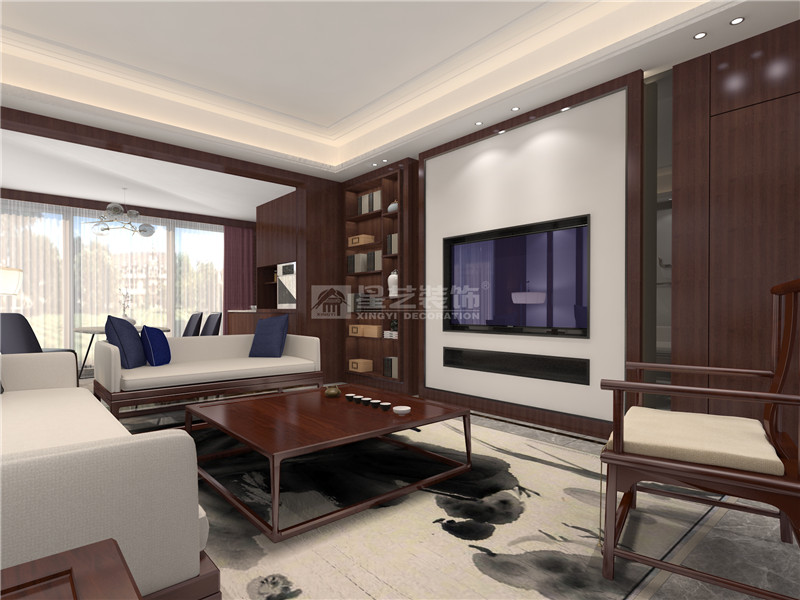 萬達茂140平客廳裝修效果圖