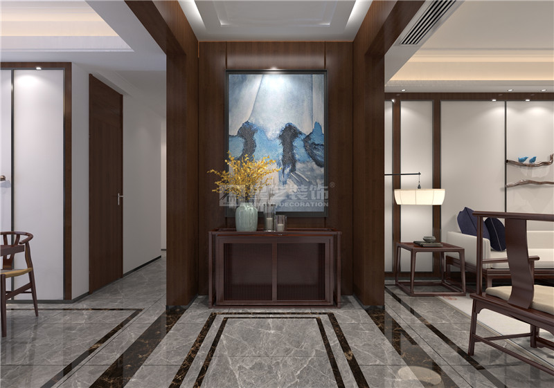 萬達茂140平玄關(guān)裝修效果圖