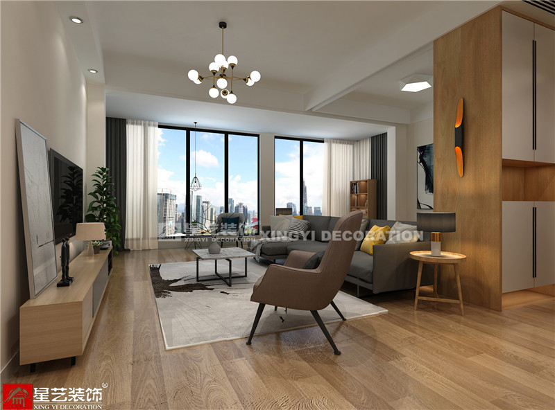 萬達茂120平客廳裝修效果圖