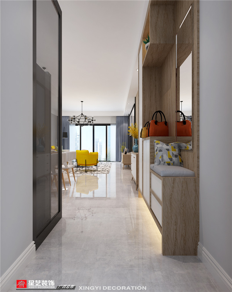 萬(wàn)達(dá)茂140平入戶裝修效果圖