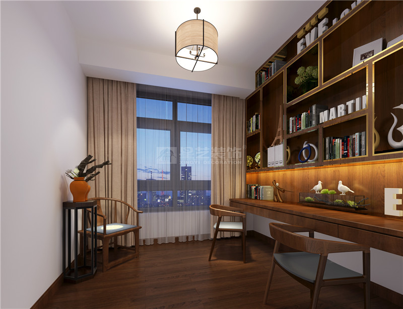 金源一品206平書(shū)房裝修效果圖