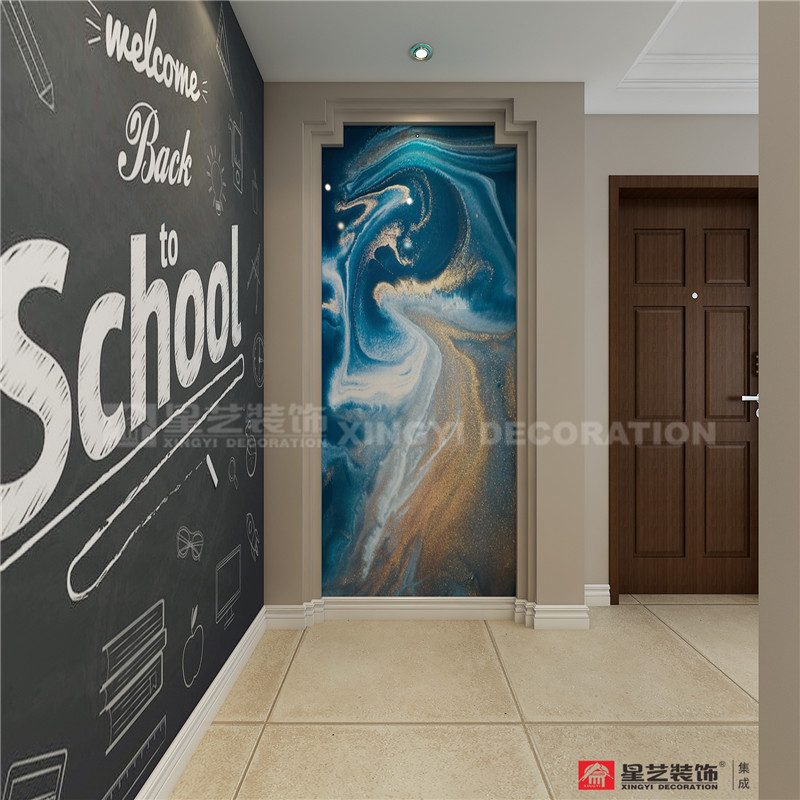 華潤(rùn)二十四城126平入戶過道裝修效果圖