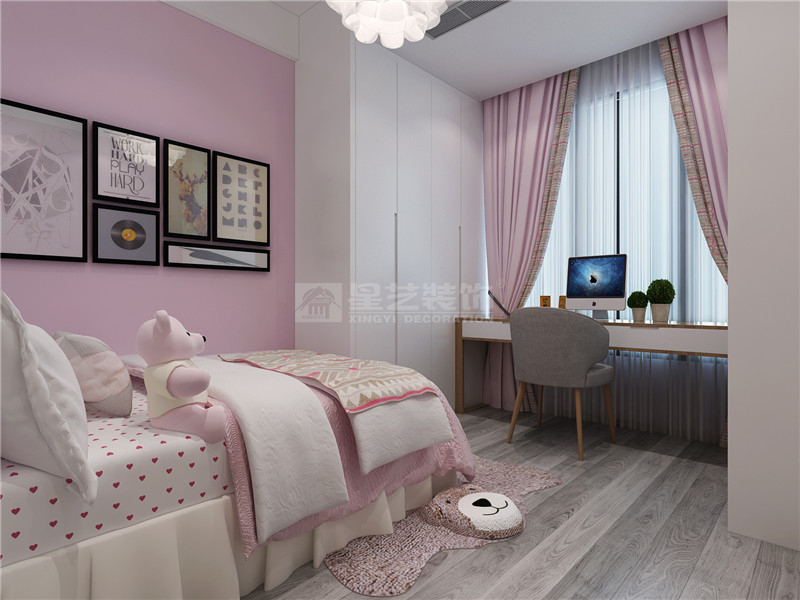 保利領秀前城140平兒童房裝修效果圖