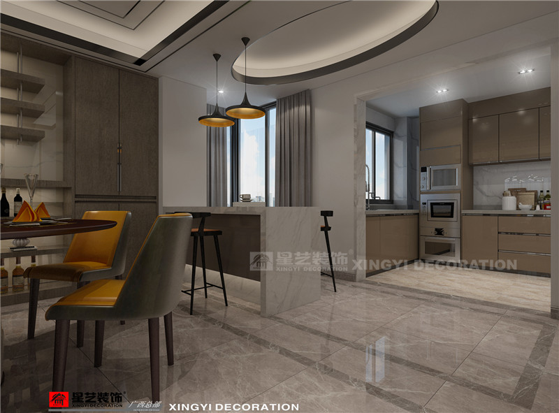 綠地中央廣場(chǎng)150平廚房裝修效果圖