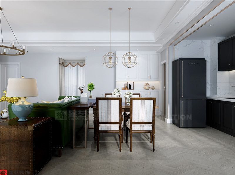 保利領秀前城126平餐廳裝修效果圖