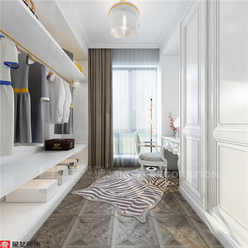 翡翠灣70平衣帽間裝修效果圖