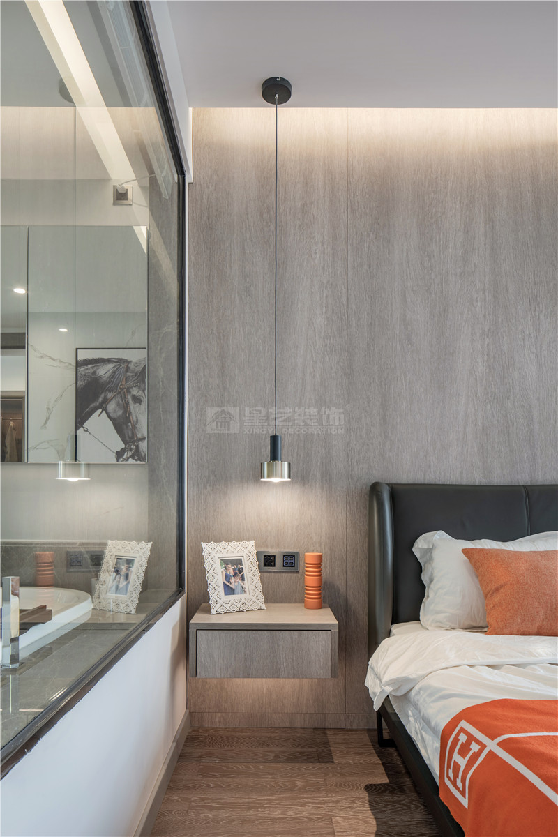 華發(fā)國賓一號120平臥室裝修實景圖