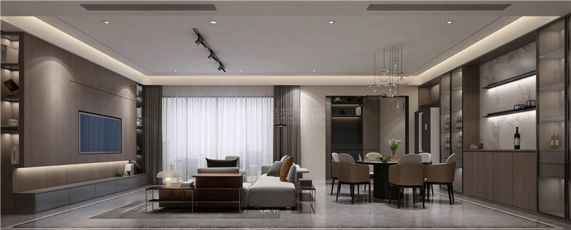 美泉1612 172平客餐廳裝修效果圖