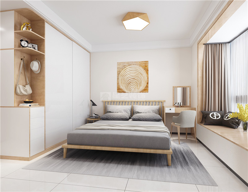 湖畔書(shū)院164平臥室裝修效果圖