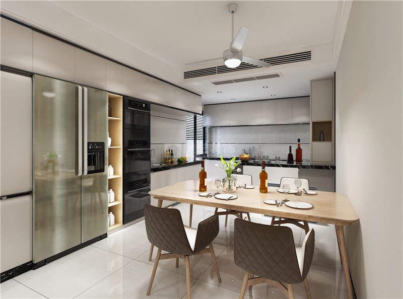 湖畔書(shū)院164平餐廳裝修效果圖