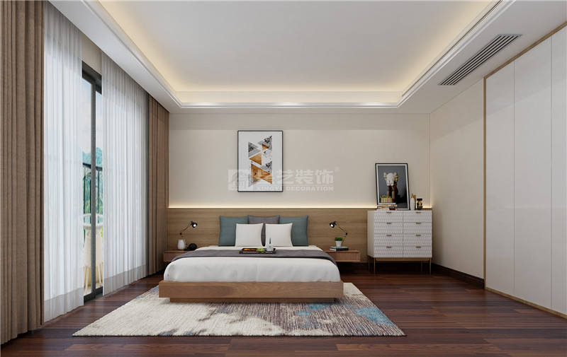 華發(fā)國賓壹號 134平臥室裝修效果圖