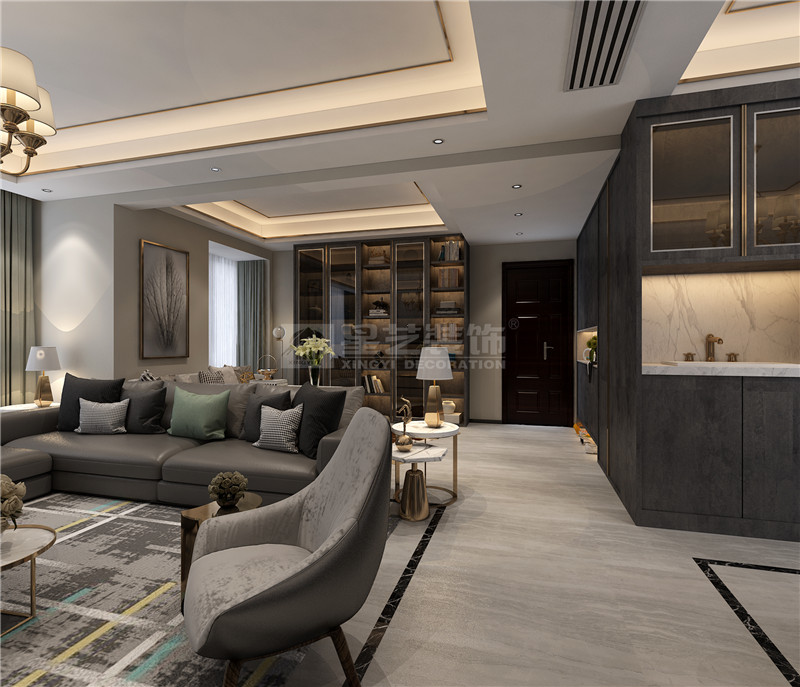 華發(fā)國賓壹號 140平書房裝修效果圖