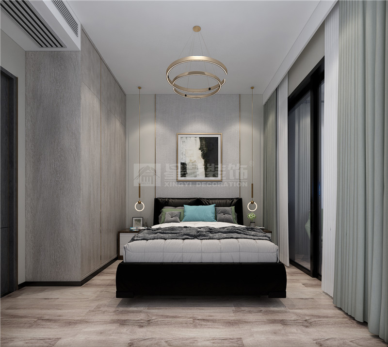 華發(fā)國賓壹號 140平次臥裝修效果圖