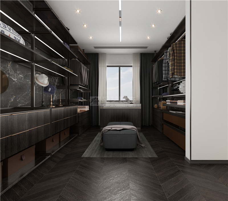 萬(wàn)達(dá)公館 300平衣帽間裝修效果圖