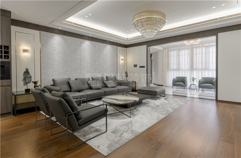 一品尊府220平客廳裝修實景圖