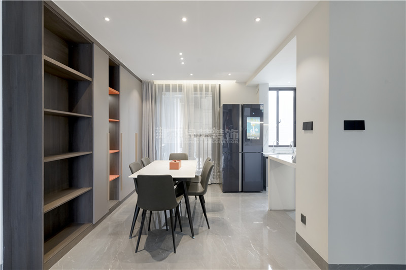 廣源大都會120平餐廳裝修實景圖