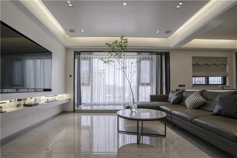 單位房140平客廳裝修實景圖