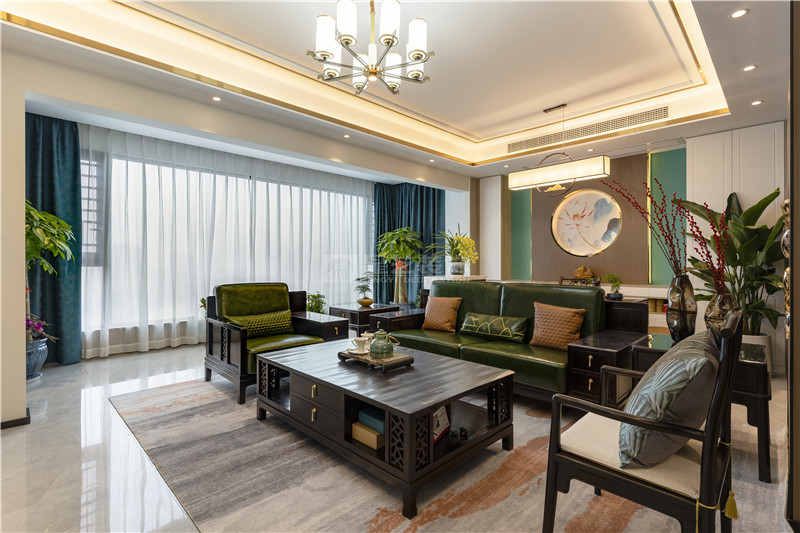 冠江墅 170平客廳裝修實景圖