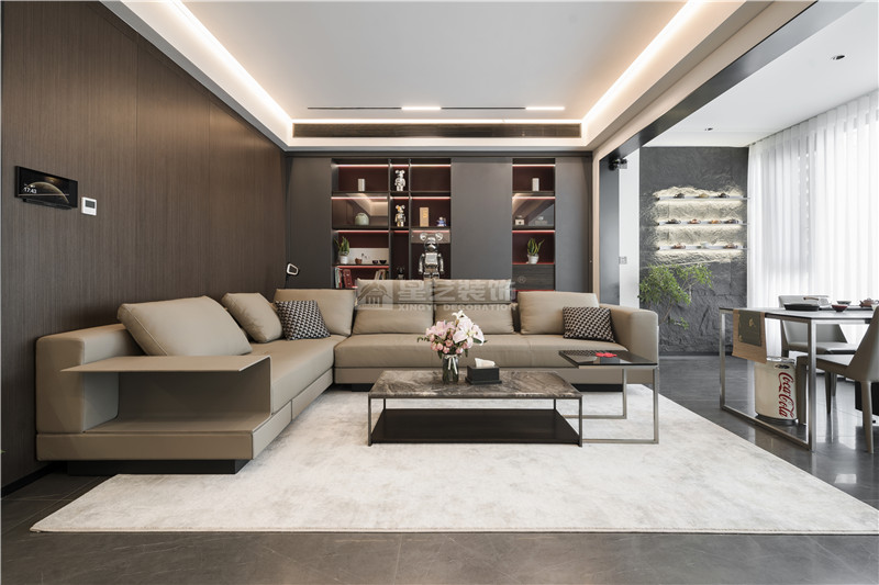 冠江墅 150平客廳裝修實(shí)景圖