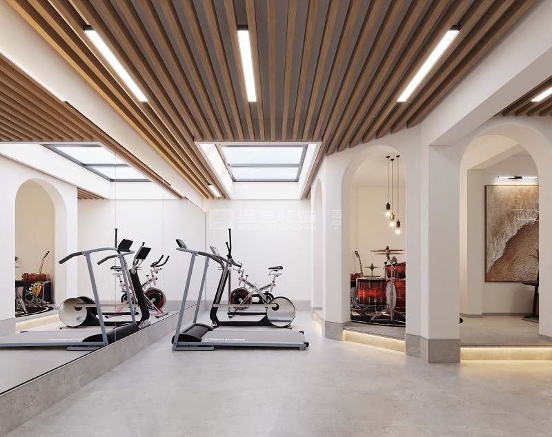 嘉和城馬略卡島320平現(xiàn)代極簡健身區(qū)裝修效果圖