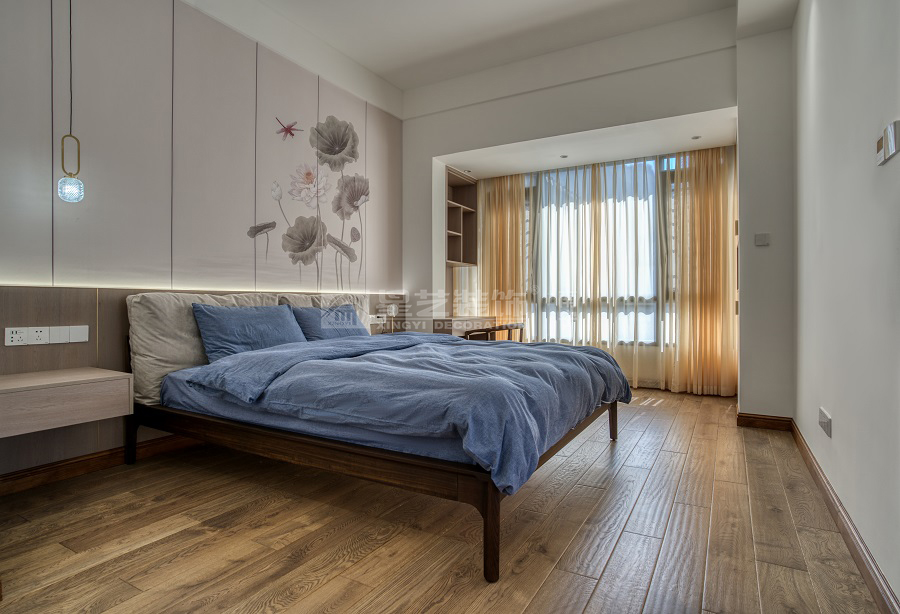 招商十里云裳160平新中式臥室實(shí)景