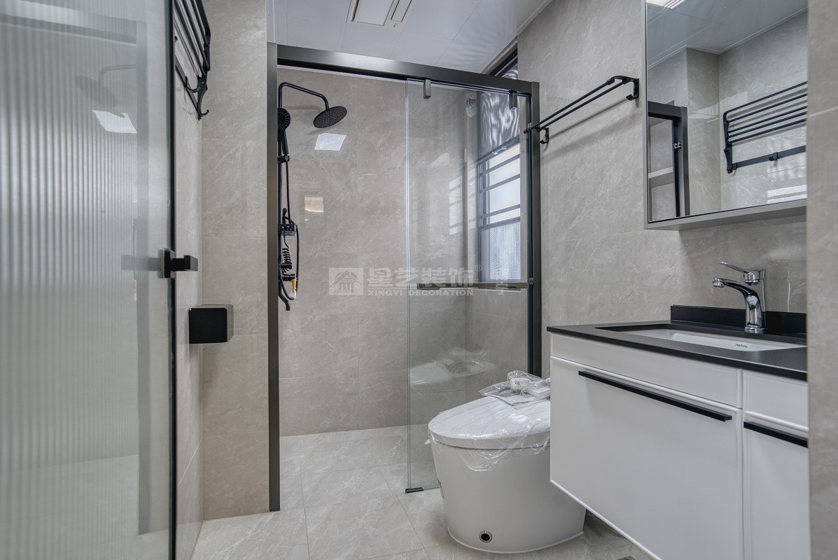 建發(fā)央璽140平新中式衛(wèi)生間裝修實(shí)景