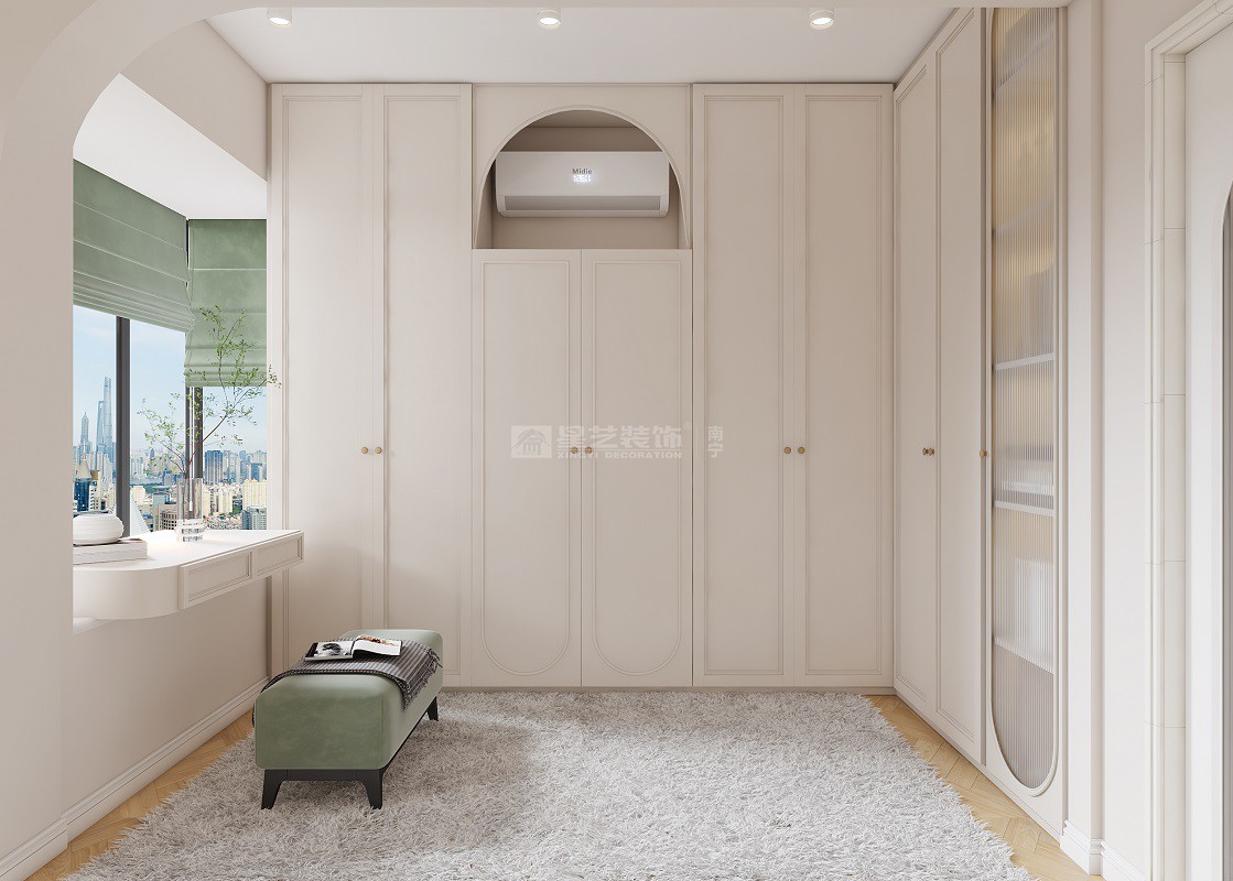 依云灣120平輕法式風格臥室裝修效果圖