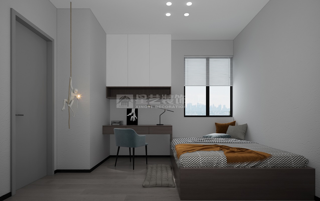 翡翠時光128平現(xiàn)代風(fēng)格臥室裝修效果圖
