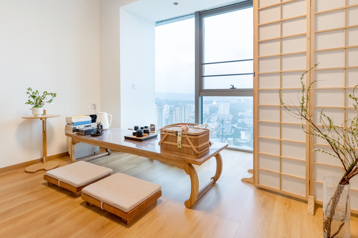 綠地中央廣場40平客廳裝修實景