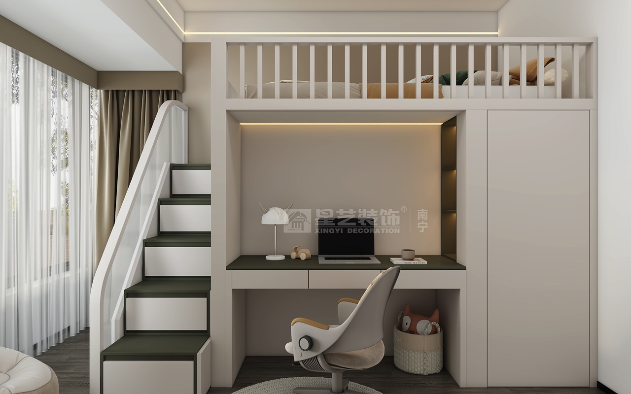 瀾山府450平別墅裝修現代風格兒童房裝修效果圖