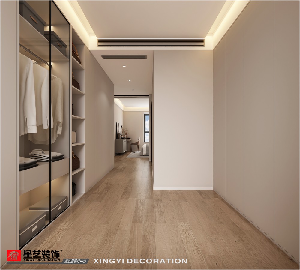 廣源悅府135平衣帽間現代簡約裝修效果