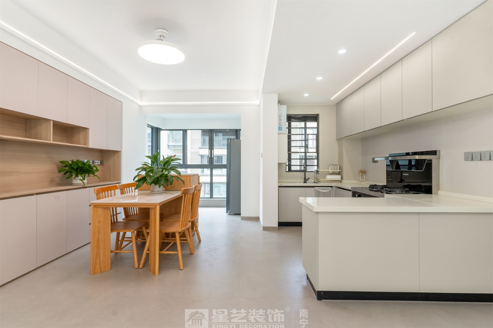 聯發(fā)臻境136平現代簡約廚房實景