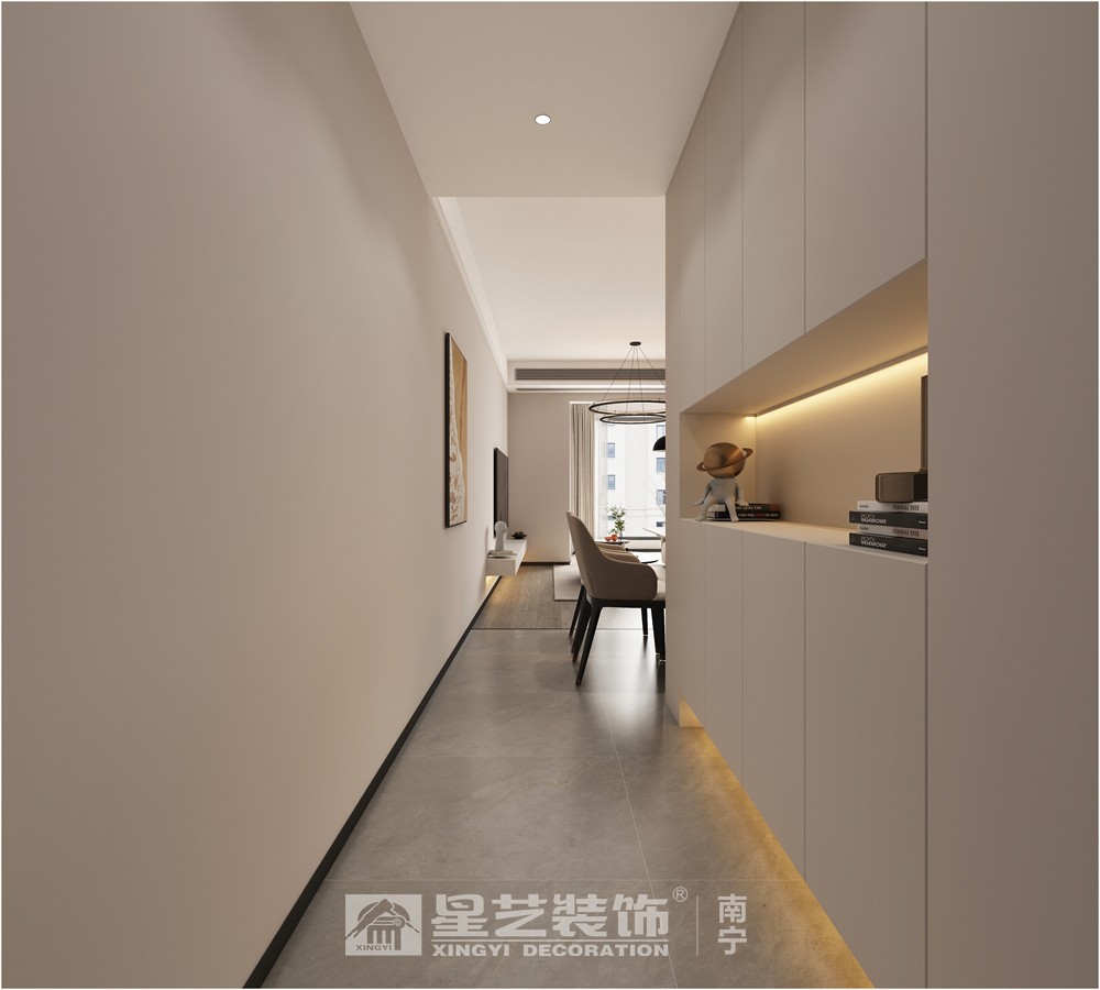 保利領(lǐng)譽府90平現(xiàn)代簡約入戶裝修效果