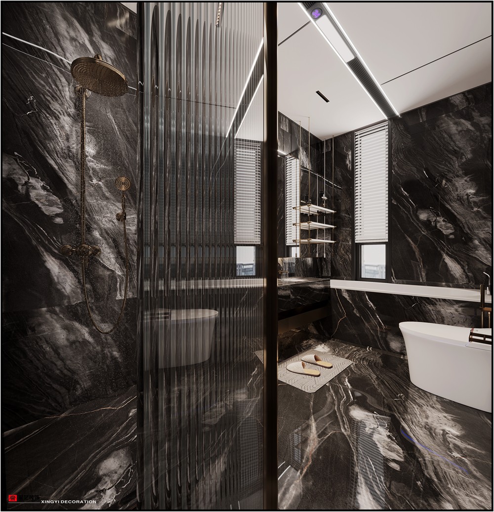 美泉1612現代輕奢230平衛(wèi)生間裝修效果圖