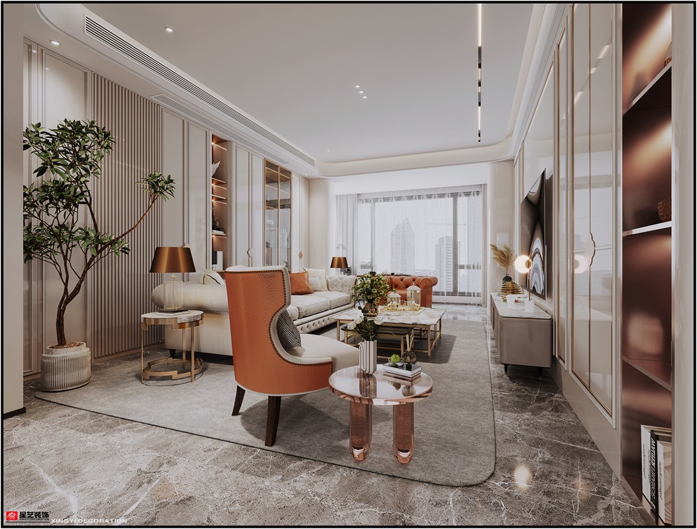 美泉1612現代輕奢230平餐廳裝修效果圖